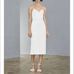 Amsale white dress